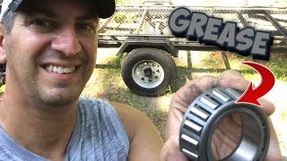 How To Grease Trailer Wheel Bearing By Hand [upl. by Sharyl]