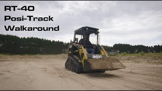 RT40 PosiTrack Compact Track Loader Walkaround [upl. by Anaiq]