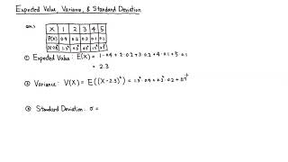 Expected Value Variance amp Standard Deviation [upl. by Kowtko]