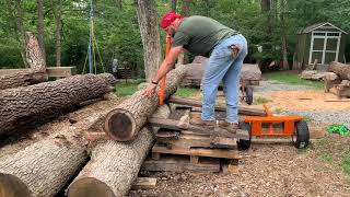 Moving heavy Logs by hand [upl. by Miksen522]