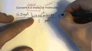 Moles to Molecules Conversion [upl. by Dehlia]