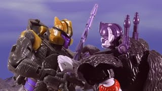 Transformers Stop Motion  Beast Wars  Dinobots Challenge [upl. by Lawry]