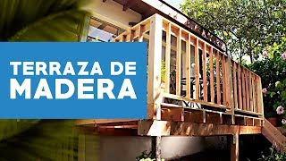 Cómo construir una terraza de madera [upl. by Ocker477]