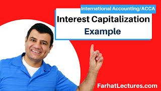 Interest Capitalization Example  Intermediate Accounting  CPA Exam FAR [upl. by Naimerej436]