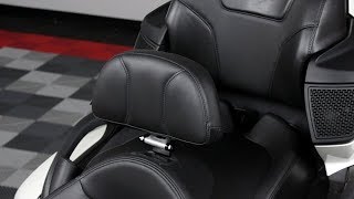 CanAm Spyder RT Adjustable Driver Backrest 201019 [upl. by Neahs]