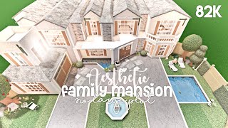 Aesthetic Family Mansion No Large Plot  Bloxburg Build [upl. by Malim]