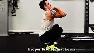 How To Front Squat With Proper Form [upl. by Ytitsahc365]