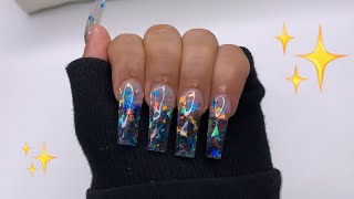 Doing My Own Acrylic Nails  NAIL TUTORIAL [upl. by Kristi]