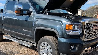 Changing fuel filter on 2019 duramax [upl. by Damalas355]