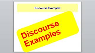 Discourse Analysis Lesson 1 Discourse Definition AND Interpreting Discourse [upl. by Ellahcim101]