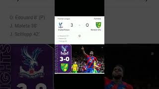 Crystal palace vs Norwich City 30 [upl. by Ferriter]