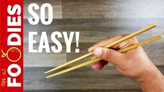 How To Use Chopsticks  In About A Minute 🍜 [upl. by Hevak823]