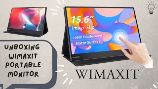 wimaxitofficial WIMAXIT Portable Monitor 156inch HDR Touchscreen Unboxing and First Impressions [upl. by Rolyab]