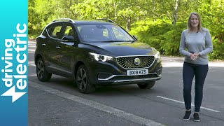 MG ZS EV review  DrivingElectric [upl. by Emoryt]