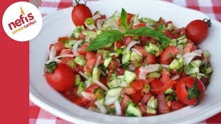 Çoban Salata Tarifi  Nefis Yemek Tarifleri [upl. by Atrim]