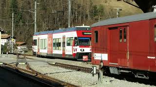 ZB Railcars in Innertkirchen [upl. by Ona545]