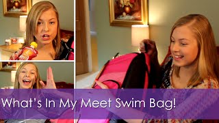 Whats In My Meet Swim Bag  Speedo Teamster Backpack [upl. by Rehc]