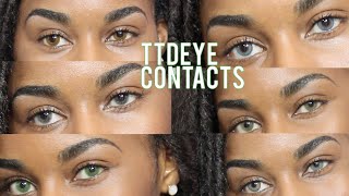 Best Colored Contacts For Dark Eyes TTDEYE TRYON [upl. by Voorhis733]