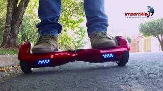 Hoverboard Skate Elétrico 2 Rodas 65 Polegadas Bluetooth Importway Bateria Samsung Bolsa Led [upl. by Ailemaj197]