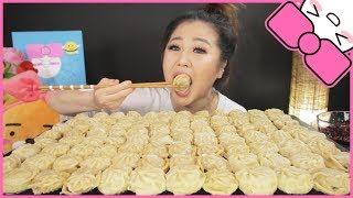 100 DUMPLINGS in 10 MINUTES CHALLENGE [upl. by Gerik]