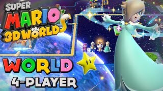 Super Mario 3D World  World Star 4Player [upl. by Keifer567]