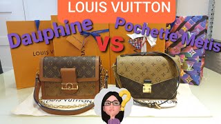 LOUIS VUITTON Pochette Metis amp Dauphine MM Comparison [upl. by Ltsyrk876]