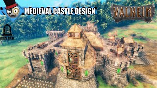 Valheim  Castle Building Guide  Medieval Castle Design Time Lapse [upl. by Olmstead]