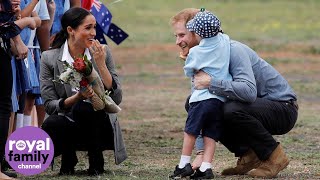 The Duke and Duchess of Sussex’s cutest moments with kids [upl. by Bhayani]