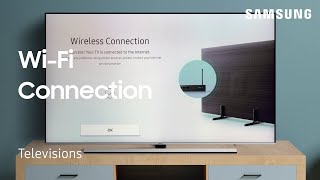 How to connect your TV to a WiFi Network  Samsung US [upl. by Odnomar]