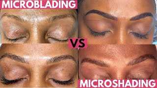 Microblading Eyebrows Vs Microshading Eyebrows  Which Service is BEST for YOU [upl. by Eydie]