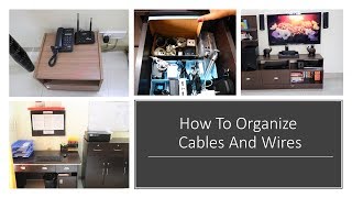 How To Organize Cables And Wires  Cable Management [upl. by Attennek]