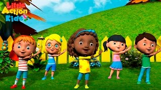 Kids Kindergarten Songs Playlist  Sing amp Dance Along With Little Action Kids [upl. by Sevik]