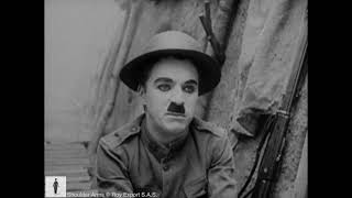 Charlie Chaplin in the trenches Scene from Shoulder Arms 1918 [upl. by Eliseo754]