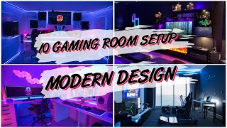 10 GAMING ROOM SETUP MODERN DESIGN [upl. by Ehtyaf]