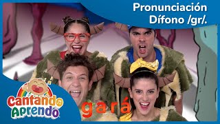 Pronunciación para niños  Dífono gr  El Ogro Gris y Grande  Cantando Aprendo [upl. by Atnamas]