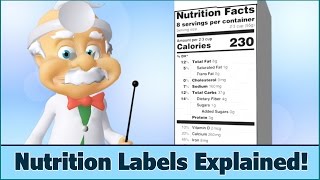 Nutrition Facts Labels  How to Read  For Kids  Dr Smarty [upl. by Asirem394]