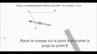 Comment tracer un parallélogramme [upl. by Haraj]