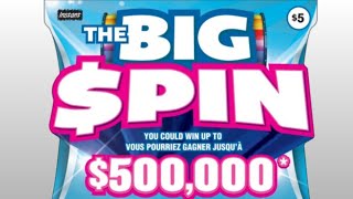 Brand New BIG SPIN LOTTERY SCRATCH TICKET WINNER [upl. by Ruffo889]