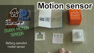 Sonoff Zigbee Motion sensor [upl. by Arracat]