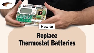 How to Replace Thermostat Batteries [upl. by Eiaj]