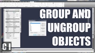 Autocad Tutorial How to Group and Ungroup objects  2min Tip Trick or Tutorial 1 [upl. by Eissat]