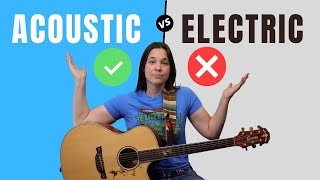 PROS amp CONS  Acoustic VS Electric Guitar For Beginners [upl. by Nealy]