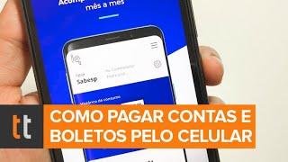 Como pagar contas e boletos pelo celular Veja aplicativos [upl. by Shoshana]