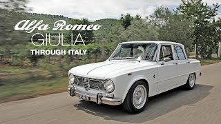 1972 Alfa Romeo Giulia Super through Italy Lago Bolsena [upl. by Ocram103]