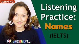 English Listening Practice IELTS  Call Center  Spelling Names [upl. by Nanine125]