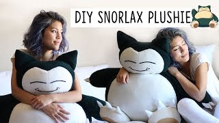 DIY SNORLAX PLUSHIE GIVEAWAY   sewamptell [upl. by Winou776]