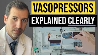 Vasopressors Explained Clearly Norepinephrine Epinephrine Vasopressin Dobutamine [upl. by Penthea17]