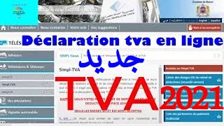 Declaration TVA Mode EDI MAROC 2021 [upl. by Daryle]