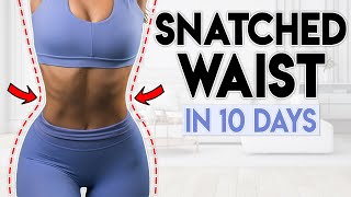 SNATCHED WAIST amp ABS in 10 Days  5 minute Home Workout [upl. by Orips]