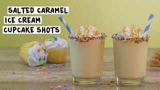 Salted Caramel Ice Cream Cupcake Shots [upl. by Eimareg]